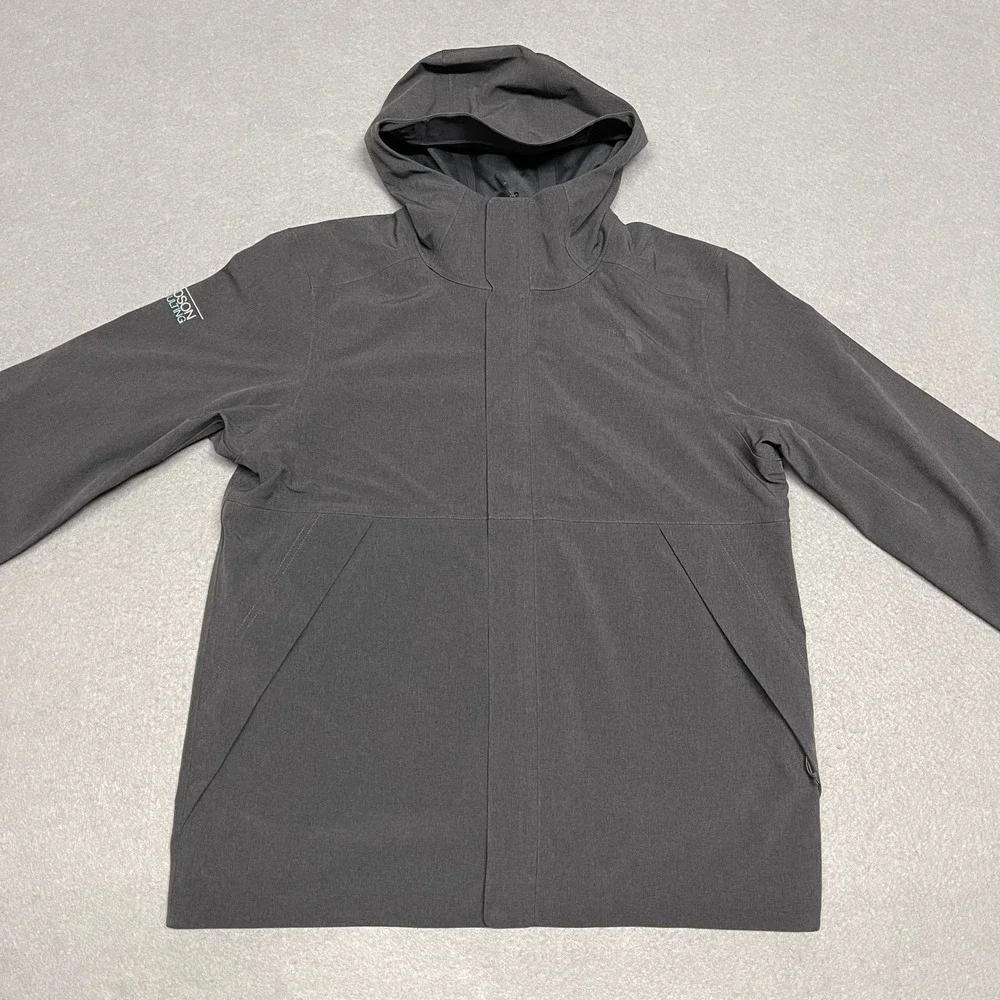 The North Face Jacket Mens Large Gray Apex Flex DryVent Waterproof Softshell TNF